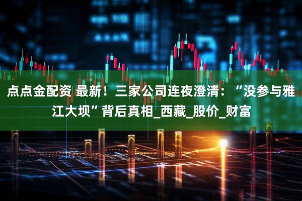 点点金配资 最新！三家公司连夜澄清：“没参与雅江大坝”背后真相_西藏_股价_财富